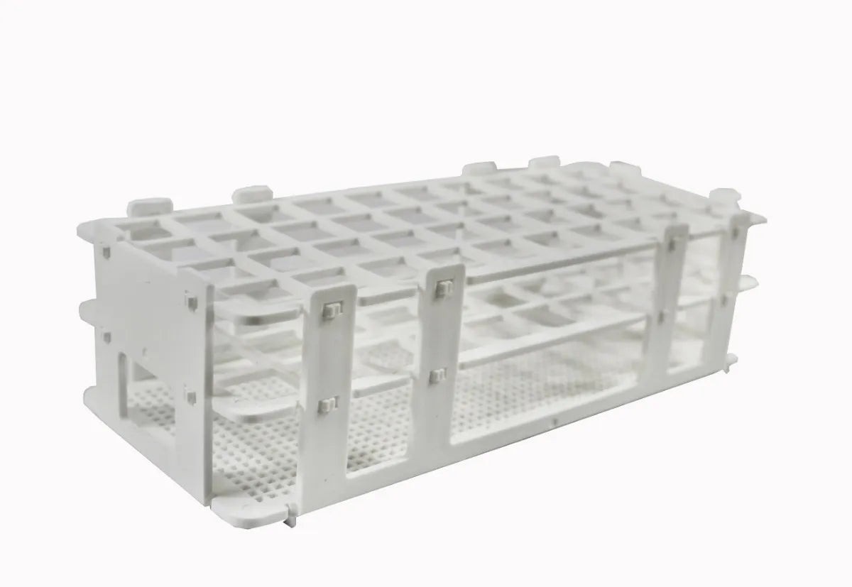 GRADILLA PARA TUBOS DE 25MM CON 24 LUGARES DE POLIPROPILENO EISCO