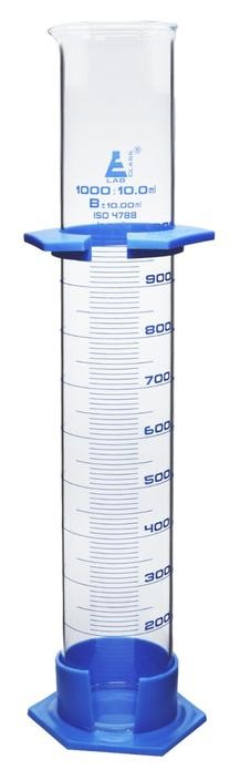 PROBETA DE VIDRIO 1000ML CLASE B CON BASE DE PLÁSTICO EISCO