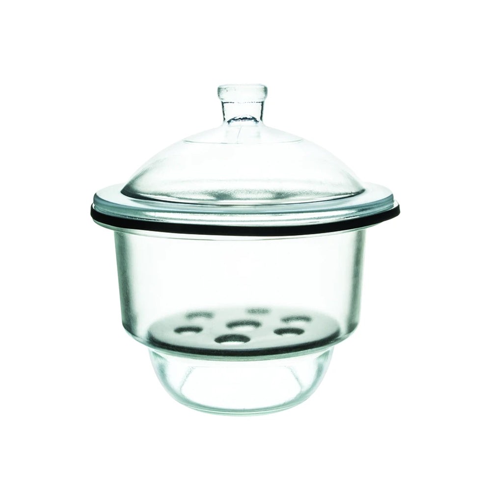 DESECADOR 15CM DE VIDRIO BOROSILICATO CON TAPA EISCO